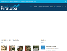 Tablet Screenshot of pousadatermaspiratuba.com.br